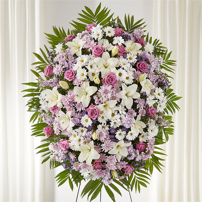 Surrounded by Love Standing Spray – BUEHLER'S FLORAL, Wooster OH
