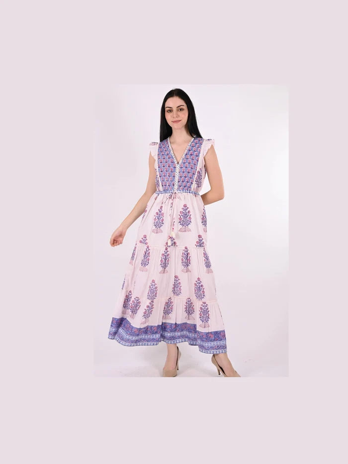 Tara Maxi Dress - Purple Boothi