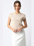 Taupe Cap Sweater