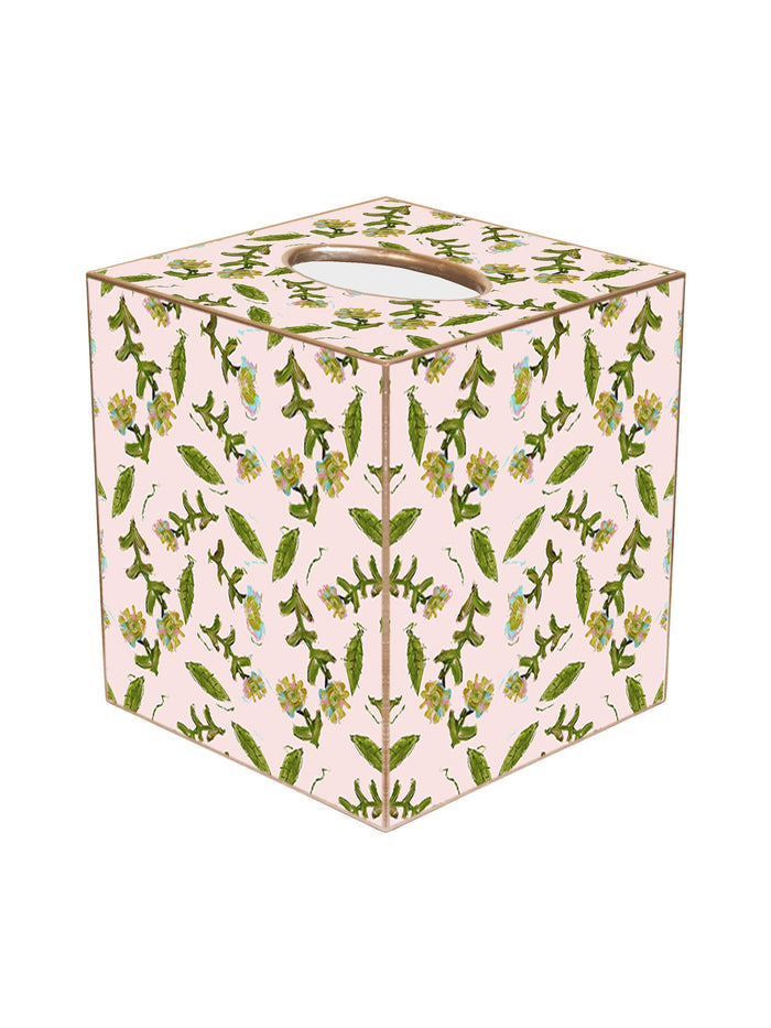TB7833- Flor Rosa Laura Park Tissue Box