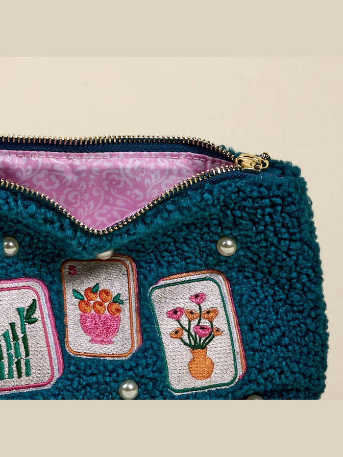 Teddy Pouch–It's Mahj Time