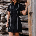 Tejas Guayabera Dress - Diablo Plata