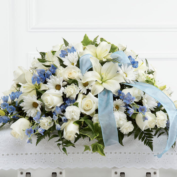 Tender Treasure Casket Spray – BUEHLER'S FLORAL, Wooster OH