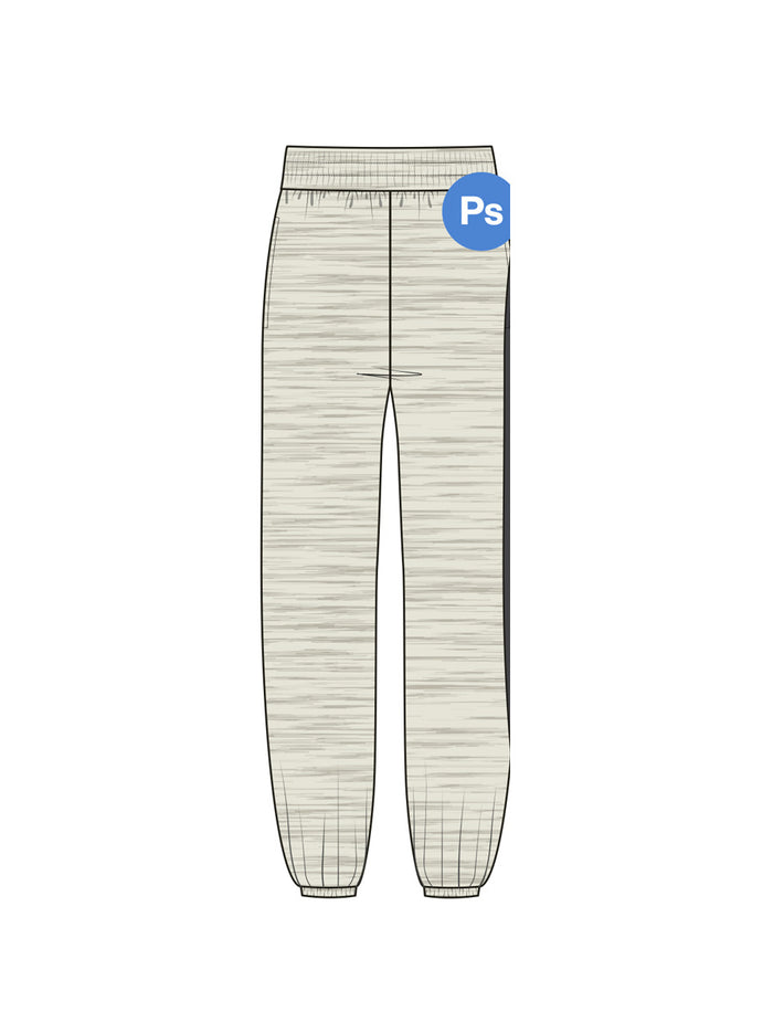 The Classic Cuff Pant 28.5 - Ivory Marl