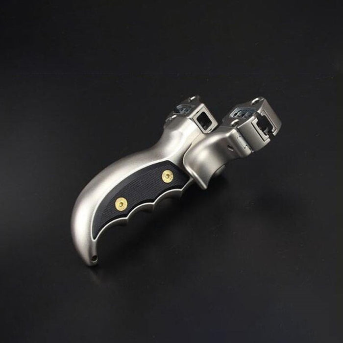 Black The Latest Tail Grip Titanium Alloy Slingshot MARKSMAN