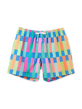The Technicolor Stitches Classic Lined Swim Trunks 5.5"