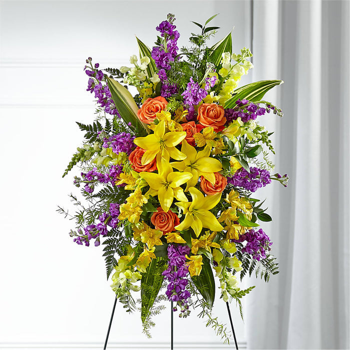 Thoughtful Prayers Standing Spray – BUEHLER'S FLORAL, Wooster OH