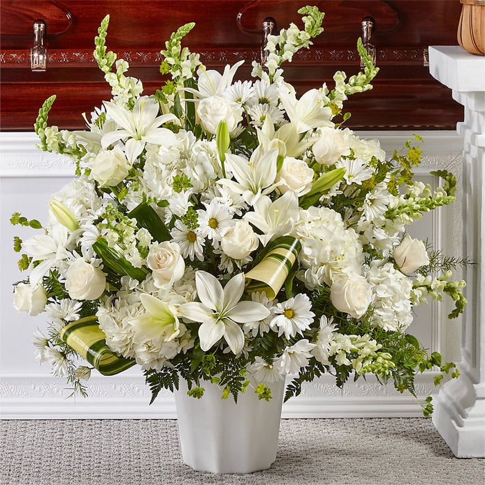 Thoughts of Tranquility Floor Basket – BUEHLER'S FLORAL, Wooster OH