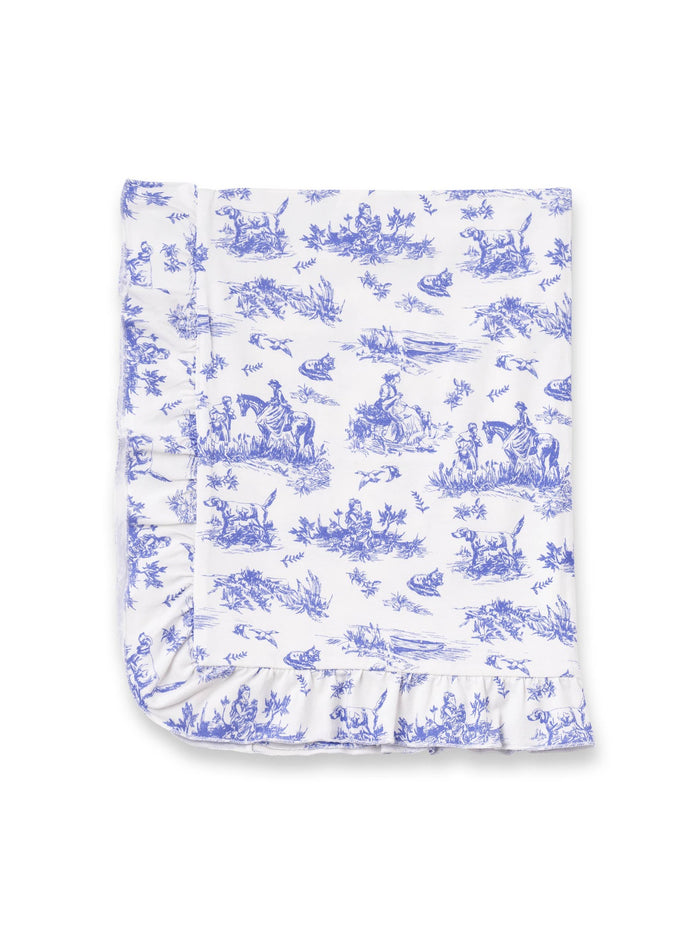 Toile de Jouy Stroller Blanket (Bamboo)