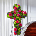 Tribute Rose Floral Cross – BUEHLER'S FLORAL, Wooster OH