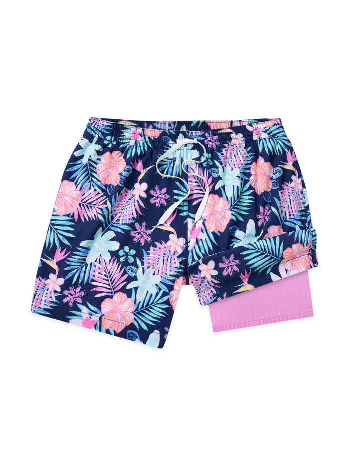 Tropic Like Its Hot Classic Lined Swim Trunks 5.5"