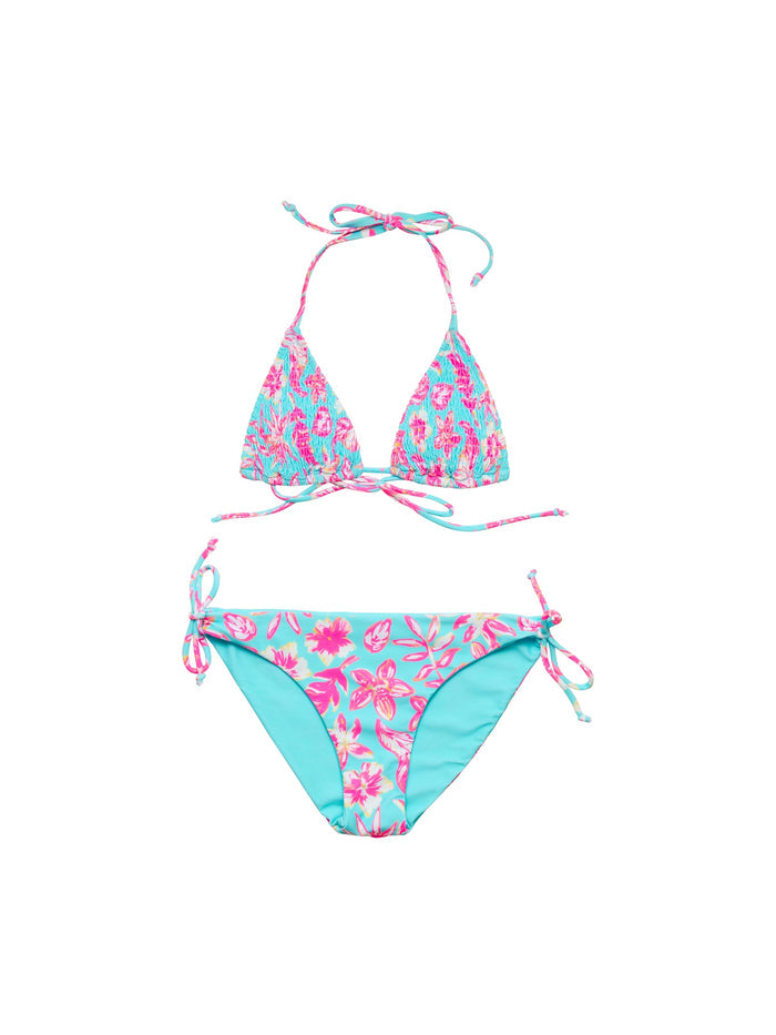 TROPICAL GLOW TEEN RECYCLED TRIANGLE BIKINI