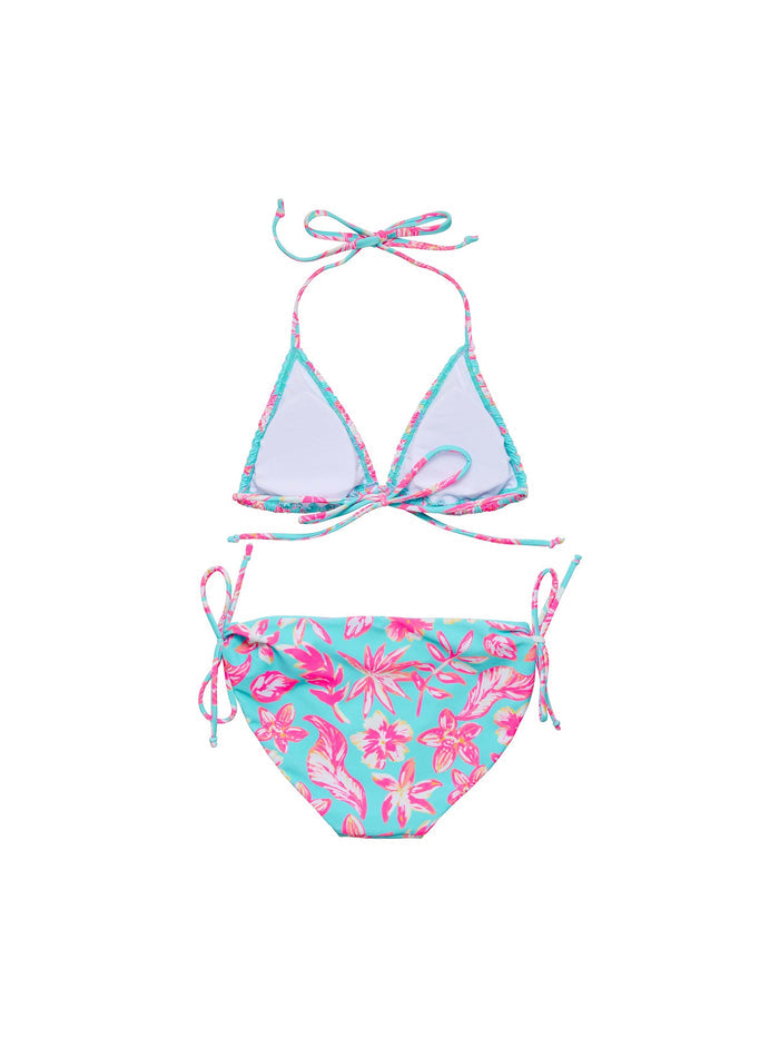 Tropical Glow Teen Recycled Triangle Bikini