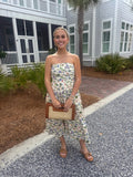 Tropical Print Midi Dress