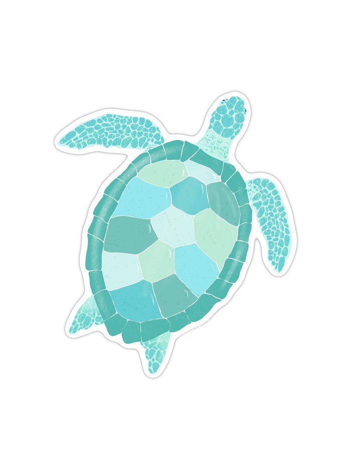 Turquoise Sea Turtle Sticker