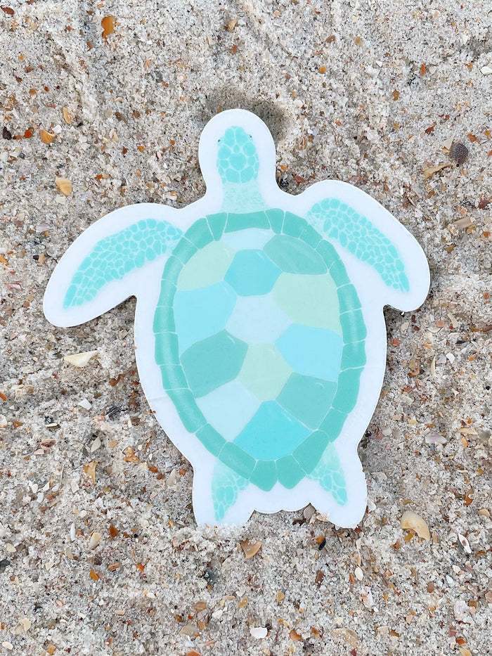 Turquoise Sea Turtle Sticker