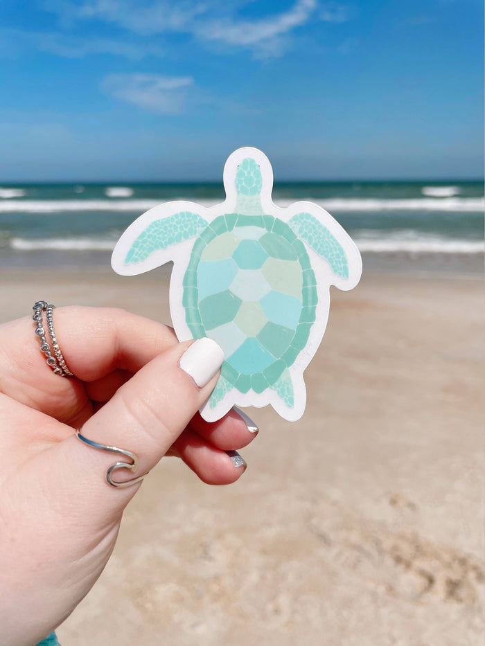 Turquoise Sea Turtle Sticker