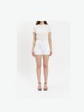 Valley Girl Short High Rise Patch Pocket Short - Lamb