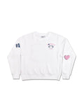 Varsity  White Sweatshirt