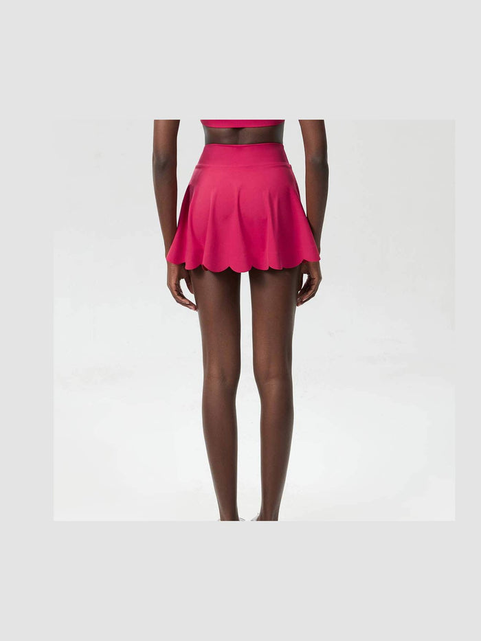 Wavy A-Line Tennis Skirt