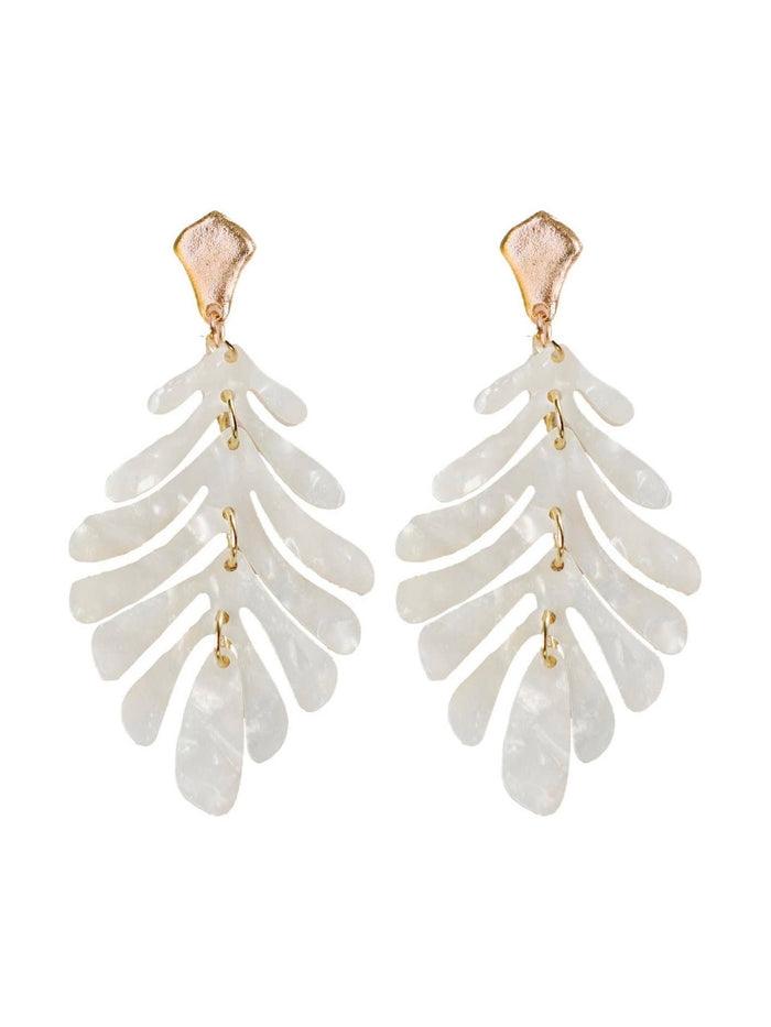 White Petite Palm Drops