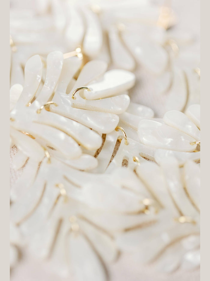 White Petite Palm Drops