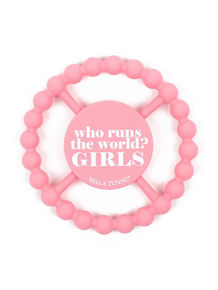 Who Runs the World Happy Teether