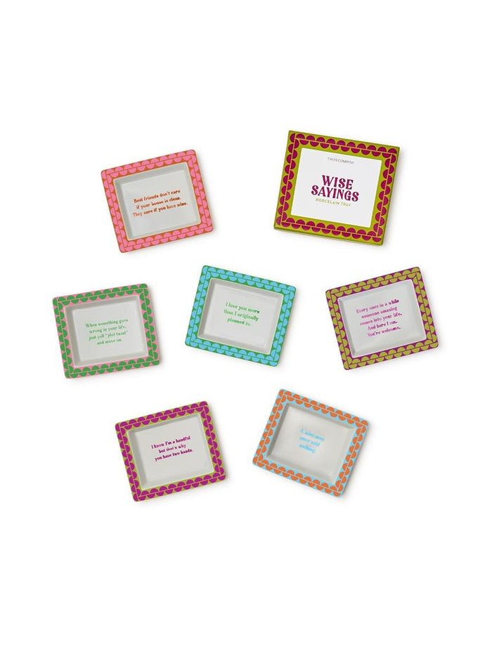 Wise Sayings Porcelain Tray
