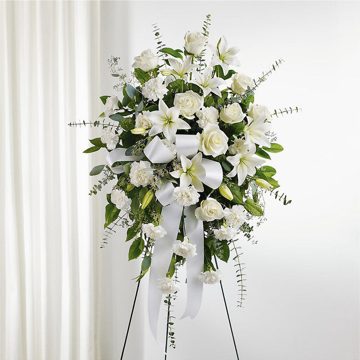 With Care Standing Spray – BUEHLER'S FLORAL, Wooster OH