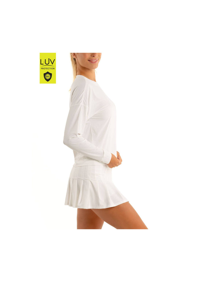 Women's UV 50+ Hype Long Sleeve - WHITE