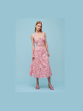 Women's Woven Sleeveless Top - Pink Toile