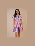Woven Celena Dress - Mauve