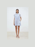 Woven Cidji Dress - Bleu