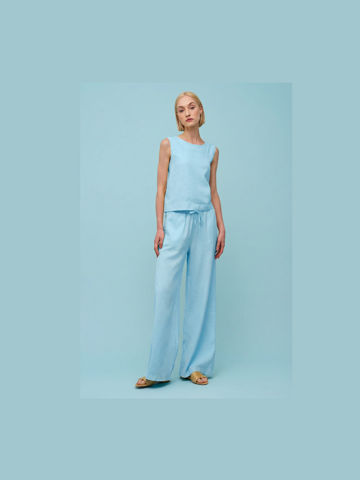 Woven Pants - Light Blue