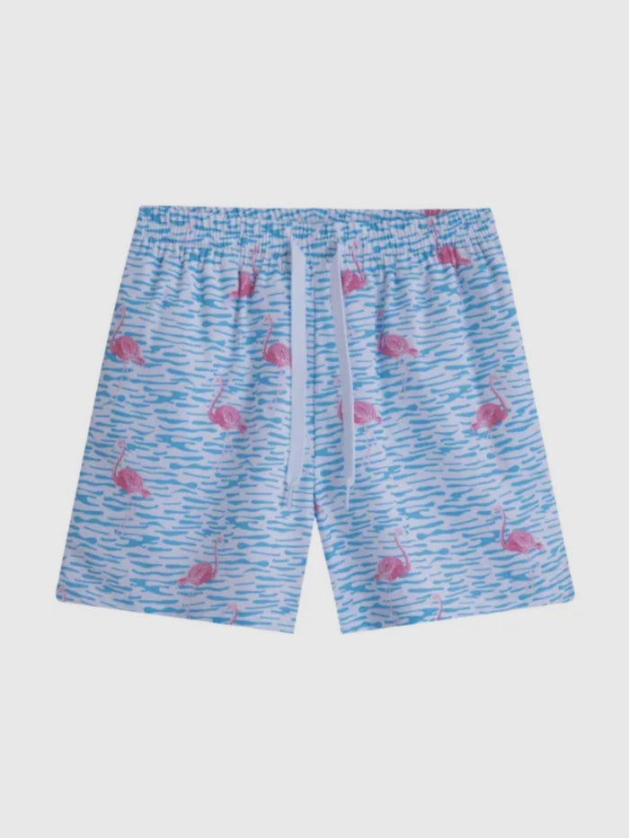 Youth Fancy Flamingo Swim Shorts